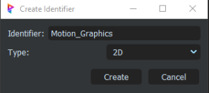 Identifier : Motion_Graphics ou Motion_Design Type : 2D